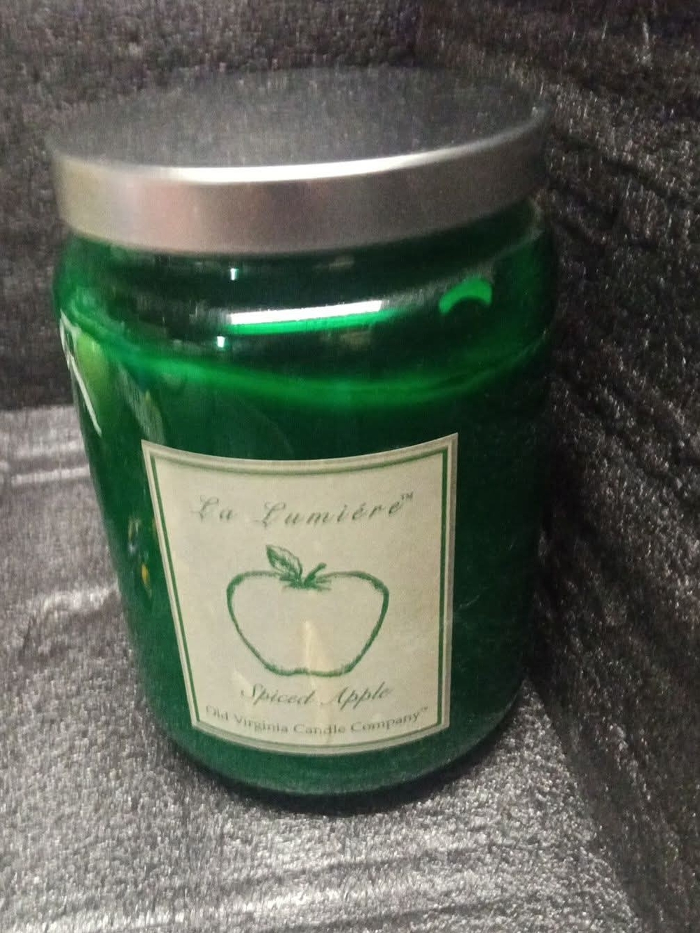 Spiced Apple Scented Jar Candle - Green